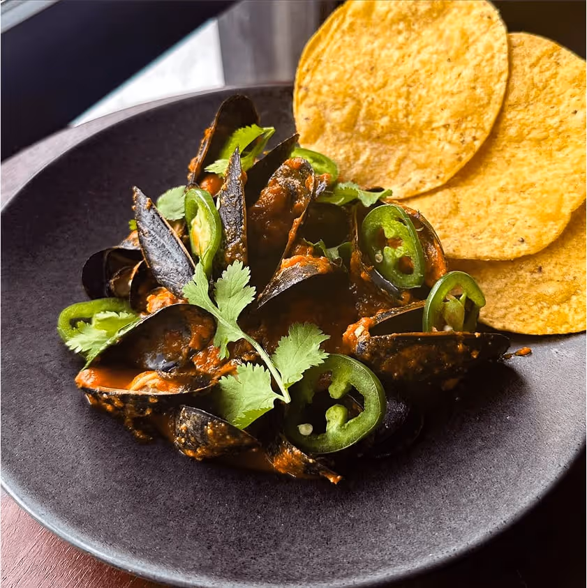 Clam tacos at Tipsy Taco